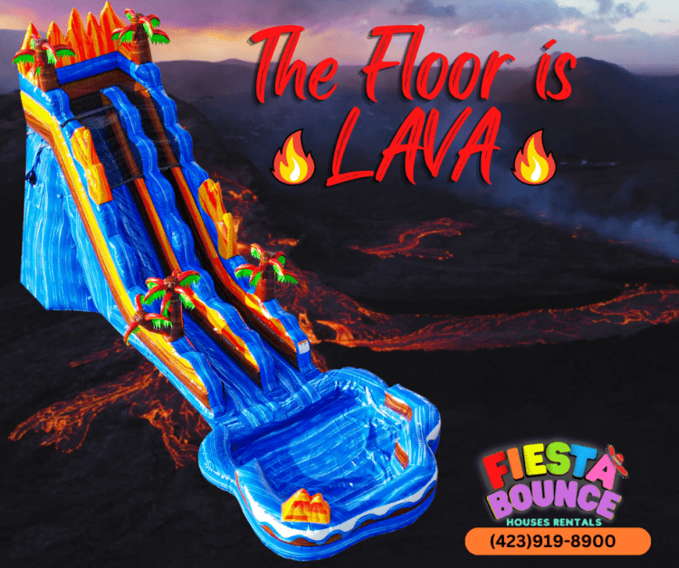 The Floor is lava 20Ft water slide