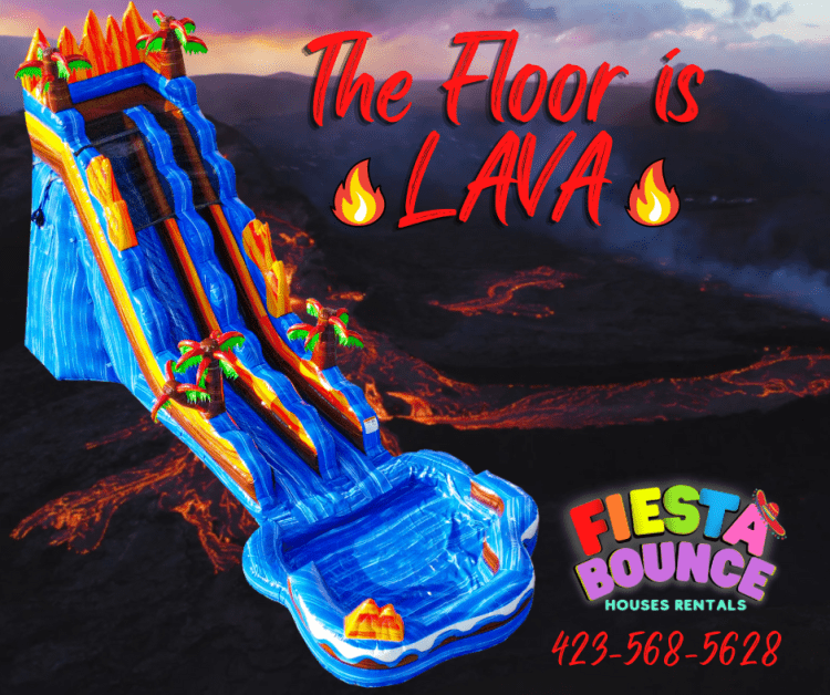 The Floor is lava 20Ft water slide